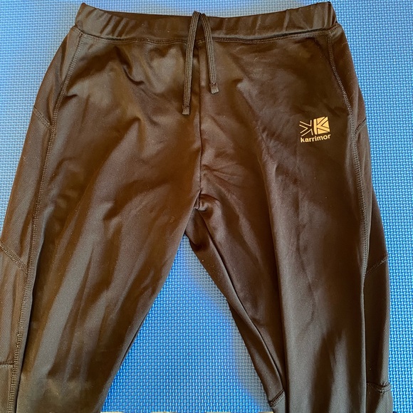 Karrimor Run Leggings Black Reflective Ankle Zipper Hot Weather Anti Chafe - Picture 5 of 5